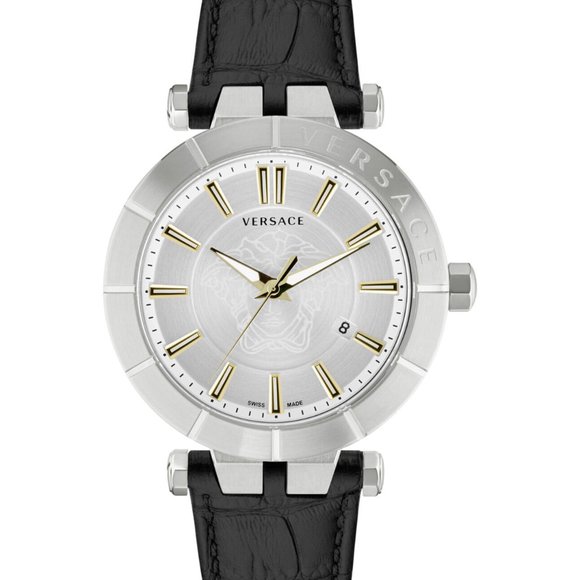 Versace Other - New Versace Men's Silver 43mm Watch!